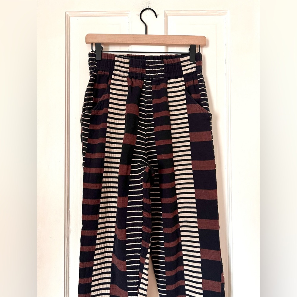 Ace & Jig Gatsby Lockwood Striped Black and Brown Pants